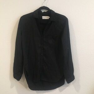 Nectar Clothing black button down top size small